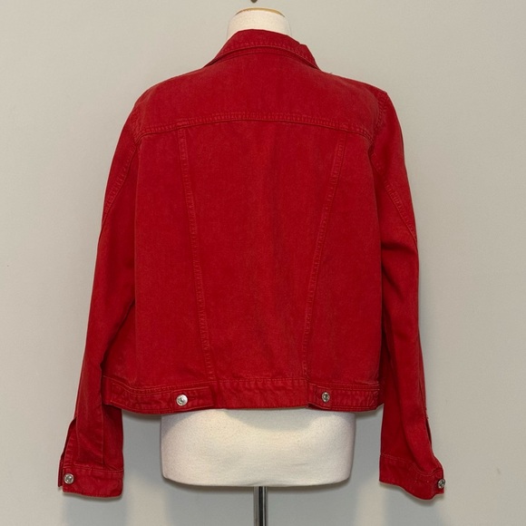 Mango Red Denim Jacket - Picture 12 of 12
